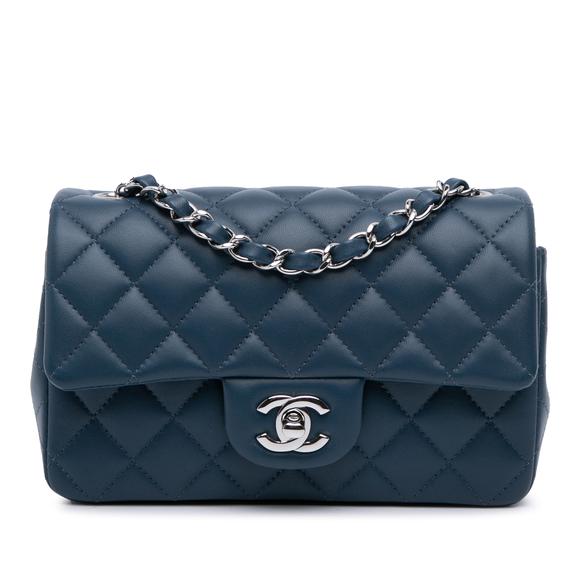Pre-Loved Chanel Mini Rectangular Classic Lambskin Single Flap - Picture 1 of 11